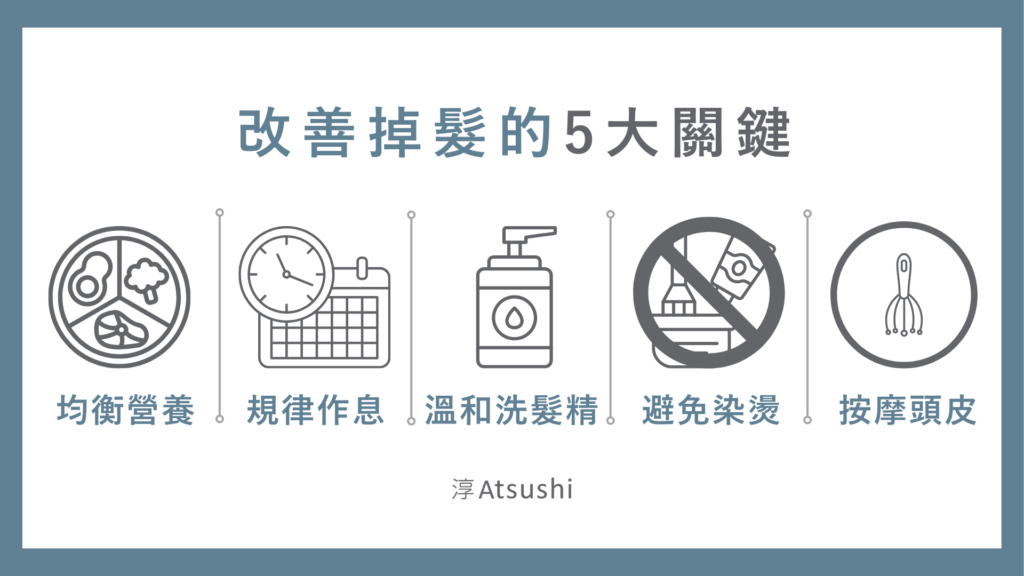 改善掉髮的5大關鍵